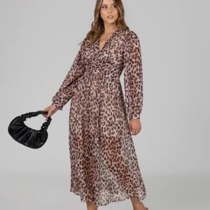 Vestido estampado animal